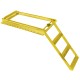 Heavy Duty Slide Out Step Ladder - 3 Step - Yellow Powder Coated Version